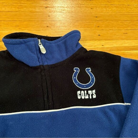 NFL Indianapolis Colts blue/black toddler Quarterzip  sweatshirt - Picture 2 of 4